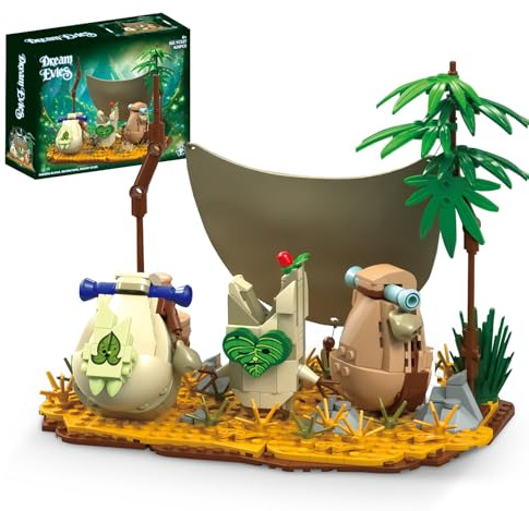 QGGQ Zelda Koroks Building Set- Compatible with Lego for Adults, Link’s Forest Spirit Companion Rescue Set for BOTW Fans, Great Toys Gifts for Fans Adults