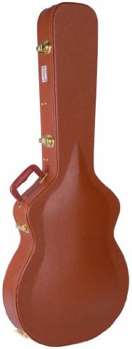 Kinsman CLP7 Luxus-Gitarrenkoffer Vintage mit Gewölbtem Deckel für Lp E-Gitarre braun