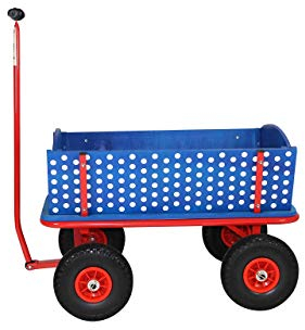 Beachtrekker Style Holzbollerwagen, Handwagen, Leiterwagen (Blaubeere)