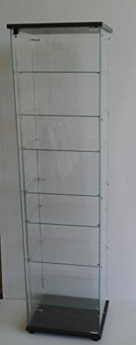 vitrines pour Collection, 7 Étagères réglables, vitrine en Verre,vitrine