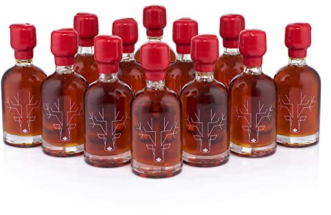Escuminac Sirop d’Érable Great Harvest Bio 12 x 50 ml | Sirop d’érable pur avec goût équilibré en format mini bouteille.
