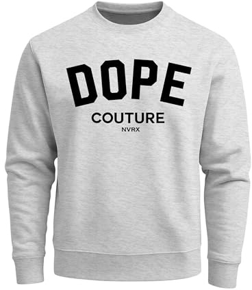 Neverless Sweatshirt Herren DOPE Couture Rundhals-Pullover