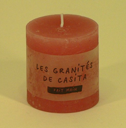 Stumpenkerze rustikal Säule 7 cm Aspekt givrã © Farbe Altrosa