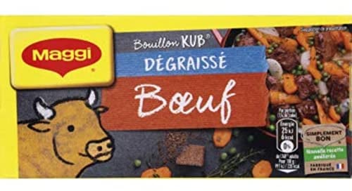 Maggi Brodo di manzo con sgrassante – Confezione da 12 – 120 g