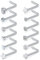 Funseedrr Silber Nasenpiercing Nasenstecker Spirale L Form Stecker Set Edelstahl Piercing Nasen Schmuck 0,8mm