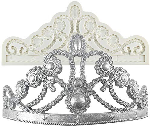 Crown Cake Topper Form Höhe 11,2 cm, Kristall