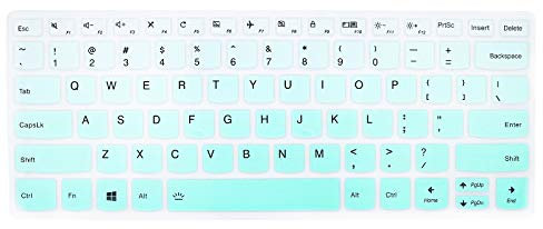 HRH Silicone Keyboard Cover for Lenovo Yoga 720 720s 730 13.3, 15.6,for Yoga C940 C740 C930 13.9,for Lenovo Flex 15/Flex 14,for Lenovo Ideapad 720s 13 Skin Protector,for xiaoxin C7000-Mint Green