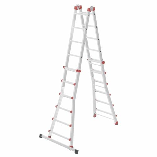 ProfiStep Multi Position Teleskopleiter Aluminium mit Stabilisator (4x6 Stufen)