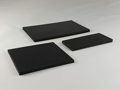 Plaque en caoutchouc 150 x 350 mm / 4 mm d'épaisseur - Tapis anti-vibration pour machine à laver / mixeur haute performance