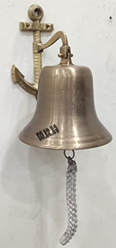 Outdoor Dinner Ship Bell Mount zur Befestigung von Glocken an beiden Wandflächen, große Uhr/innen/außen/Letzte Bestellungen/Pub/Tür/Schule/Abendessen/Rezeption Wandglocke