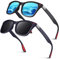 LINVO Sonnenbrille Herren Damen Polarisiert TR90 Superleichtes Retro Eckig Klassisch UV400 Schutz Cat 3 CE