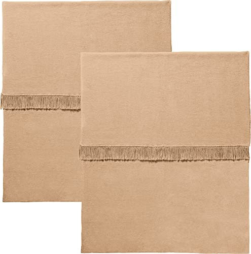 Erwin Müller Plaid, Wolldecke, Wohndecke im 2er-Pack, beige Größe 150x200 cm - anschmiegsam, temperaturausgleichend, mit Fransen - (weitere Farben, Größen)