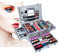 102 Farben Makeup Set, Cosmetics Schminkkassette, Kosmetik Eyeshadow Palette, mit Concealer, Gesicht Puder, Rouge, Lippenstift, Augenbrauenpuder und Eyeliner(Silberne Schachtel)