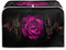 TOADDMOS Purple Rose Print 4 Slice Toaster Appliance Dust-proof Cover Bread Maker Cover Stain Resistant for Kitchen Small Appliance