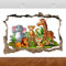 Wanddeko Kinder Kinderzimmer Tiere Dschungel Löwe 3D Wandtattoo Wandaufkleber Poster Vinyl 55x80cm