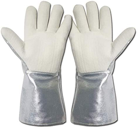 BULINO Hochleistungs-Gartenhandschuhe, Arbeitshandschuhe, Schweißhandschuhe, hitze- und feuerfeste Handschuhe, Hochtemperatur-Kühllagerung, Kryo-Arbeitshandschuh, Fünf-Finger-Handschuhe
