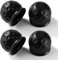 VooGenzek 4 Pezzi Tappo Gancio Traino, 50 mm Tappo di Protezione Gancio Traino in Gomma, Copertura Universale per Gancio di Traino a Sfera, per Caravan RV Trattore Rimorchio, Nero