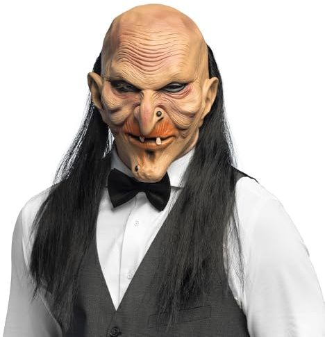 Boland - Maschera horror per adulti in lattice, maschera per Halloween e carnevale, accessorio per costumi per feste a tema