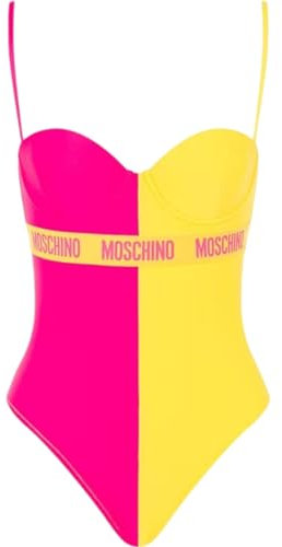 Moschino Costume Intero Bicolor 241V2A49164901 Fucsia Rosa