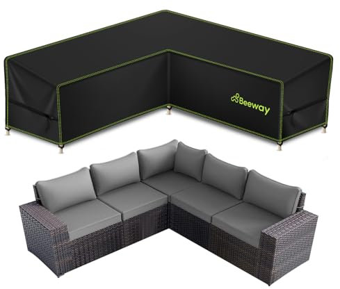 BEEWAY Garden Sofa Cover L Shape - 215x87x80cm