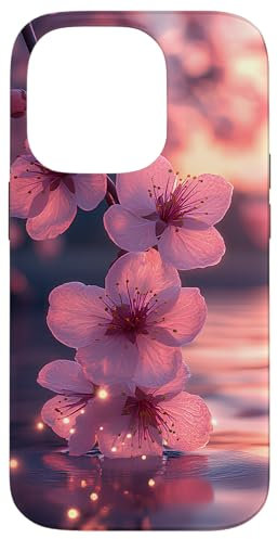 iPhone 14 Pro Aesthetic Cherry Blossoms Japanese Floral Case