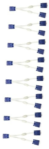 Artibetter 4 Sätze Vga in Linien Ständer Für Monitore Bildschirm Dual-monitor-adapter Seriell Kabel Tragbar 1 Bis 2 Videoverstärker Splitter Für Monitore Abs 2 Stück * 4