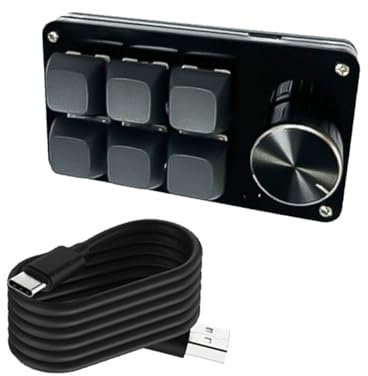XANHOY Mechanische Makro-Tastatur mit 3 Tasten, 4 Tasten, 6 Tasten, 8 Tasten, personalisierbar, Hot-Swap-fähige Schalter für Gamer und Programmierer