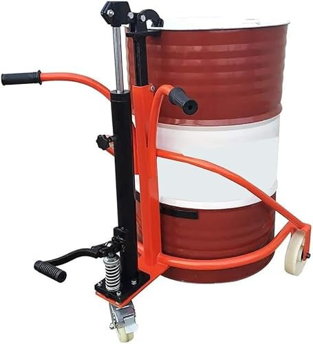XCSCUK Dolly Trolley, Industrieller Hydraulikölfass-Handling-Hubwagen, Moving Platform Handkarre, für Werkstätten