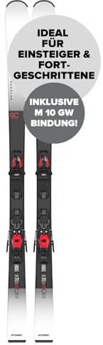 ATOMIC REDSTER SC + M 10 GW Ski - Länge 154 cm - Skier für Damen & Herren - Hochwertige Ski mit TI Stabilizer für hohe Wendigkeit - Mit Densolite Core für optimale Dämpfung
