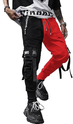 XYXIONGMAO Herren Jogger Pants Techwear Hip Hop Haremshose Streetwear Taktische Trainingshose
