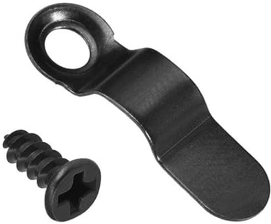 TA-VIGOR 30 Stück Drehknöpfe mit Schrauben, Metallschleifenform, Bilderrahmen-Clips und Träger-Hardware zum Aufhängen von Bildern, Fotos, Zeichnungen und Postern, Schwarz