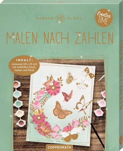 Malen nach Zahlen: Blütenglück: Malen nach Zahlen – entspannende Kunst mit floralen Motiven