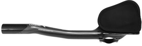 Fesjoy Guidon de Vélo Ultraléger en Fiber de Carbone, Repose-Guidon Triathlon, Aérobar Rouge, 1 Paire pour Les Coureurs Triathlon (Gris)