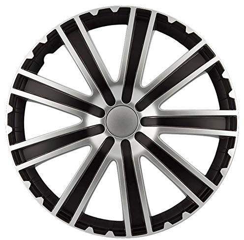 AUTO-STYLE Satz Radzierblenden Toro 15-Zoll Schwarz/Silber