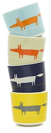 Scion Mr Fox Set mit 4 Eierbechern - Multi