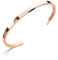 THIORA Armreif Damen | Premium Edelstahl Armband | Gravur, Spruch & Symbole | Flexible Größe | Geschenk für Frauen (Happiness - Rosegold)