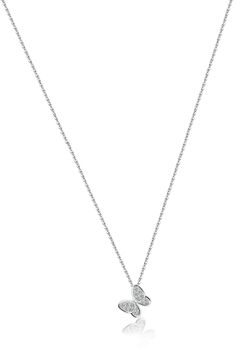SWINILAYA halskette damen schmetterling - Collana Con Ciondolo, Gioielli Per Ragazze, Regalo Di San Valentino, Lunghezza Della Catena 16+2 Inch