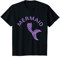 Kinder Meerjungfrau Flosse Meerjungfrauenflosse lila Meerjungfrauen T-Shirt