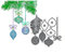 GIVBRO Weihnachtskugel-Stanzformen, Metall, gestanzt, DIY, Prägeschablone, Schablone für Scrapbooking, Fotoalbum, Dekoration