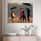 SDVIB Leinwand Gemälde Edward Hopper Druck Modularer Realismus Poster Wandkunst HD Tanzen im Regen Bilder Nordische Wohnkultur Schlafzimmer 50x70cm Rahmenlos