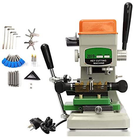 Vertical Key Cutter, Cutting Machine Universal Key Copy Tool Duplicating Cutting Locksmith Equipment, Locksmith Equipment for Door and Car Lock Keys