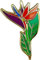 Broche oiseau de paradis en émail avec grue d'orchidée pour vêtements, sac à dos, accessoires, cadeaux, Métal