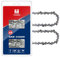 Cadenas de motosierra de 20 pulgadas, 81 eslabones de transmisión de 0.325 pulgadas, calibre de 0.63 pulgadas, compatible con Stihl MS 260 MS261 MS270 MS271 MS290 MS291 MS261-36390050081, V81, 2