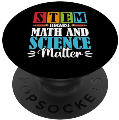 STEM Lehrer Wissenschaft Mathematik Technologie PopSockets mit austauschbarem PopGrip