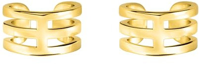 SOFIA MILANI - Boucles d'Oreilles pour Femme en Argent 925 - Plaqué Or - Faux Piercing en Forme de Géométrie - E2687