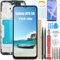 YHX-OU pour Samsung Galaxy A25 5G Écran Tactile LCD avec Cadre pour Samsung Galaxy A25 5G SM-A256B SM-A256U Écran Tactile LCD de Rechange avec Outils + 1 Film de Protection d'écran