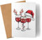 Lilavie-Design Weihnachts-Weingläser Karte Rotwein Weißwein Weintrinker Weihnachten Weinliebhaber Weihnachtskarte