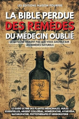 La Bible perdue des remèdes du Médecin Oublié: Le guide ultime des plantes médicinales, huiles essentielles, argent colloïdal, homéopathie, Ayurveda, naturopathie, phytothérapie et herboristerie