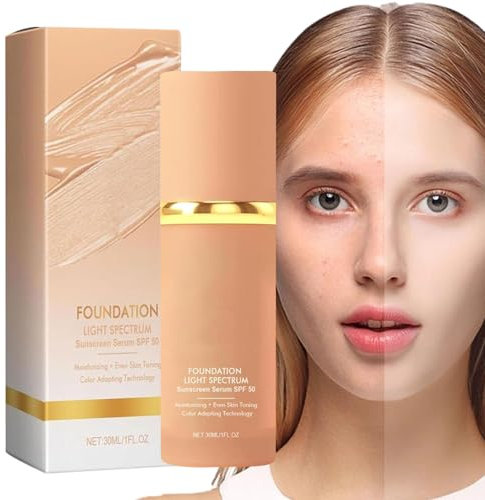 Imaginaryl Foundation, ImaginaryL Concealer, Foundation 4 In 1-30 Ml Flüssigstiftung Grundierung Primer Make -up - Gesichtsbesprecher, Damen Sonnenschutzcreme, Langlebige Wasserdicht