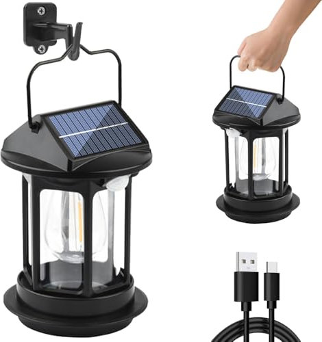 Motion Sensor Solar Security Lights Outdoor Wall Mounted,4 Modes 280lm 16 LED Waterproof IP65 2400mAh USB Powered Infrared Handheld Lamp for Front Door,Fence,Garage,Garden,Patio,Yard,decking,Camping